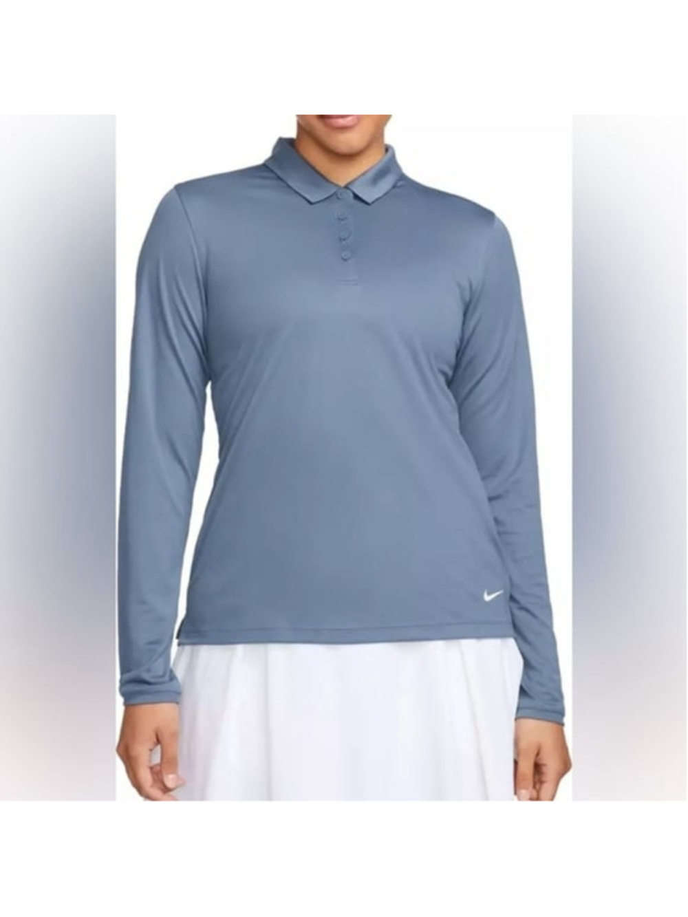 Nike Victory long sleeve golf polo blue gray size xl